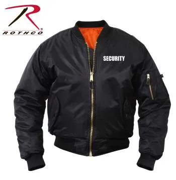 MA-1 Flight Jacket With Security Print