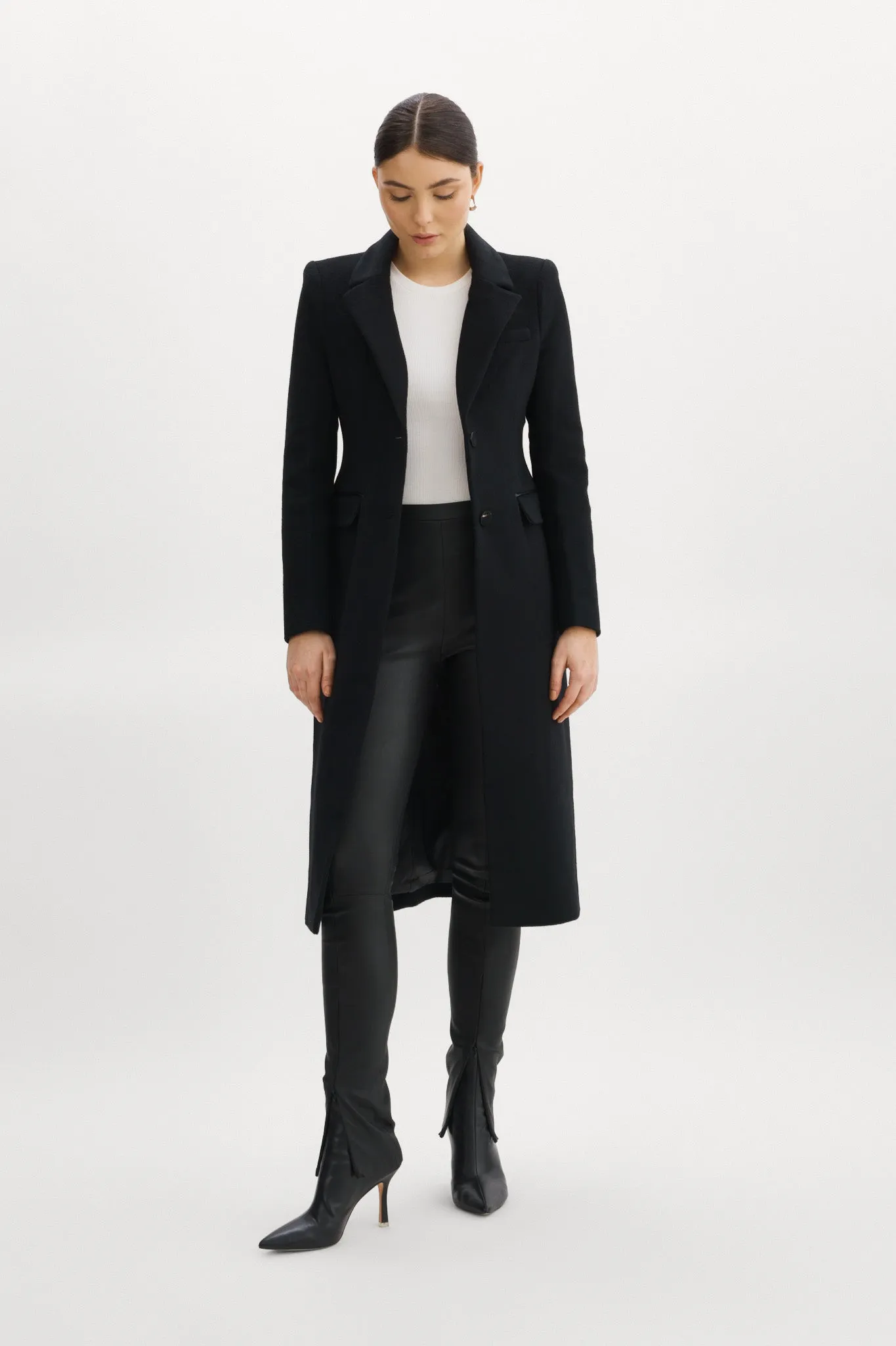 MALVA | Hourglass Wool Coat