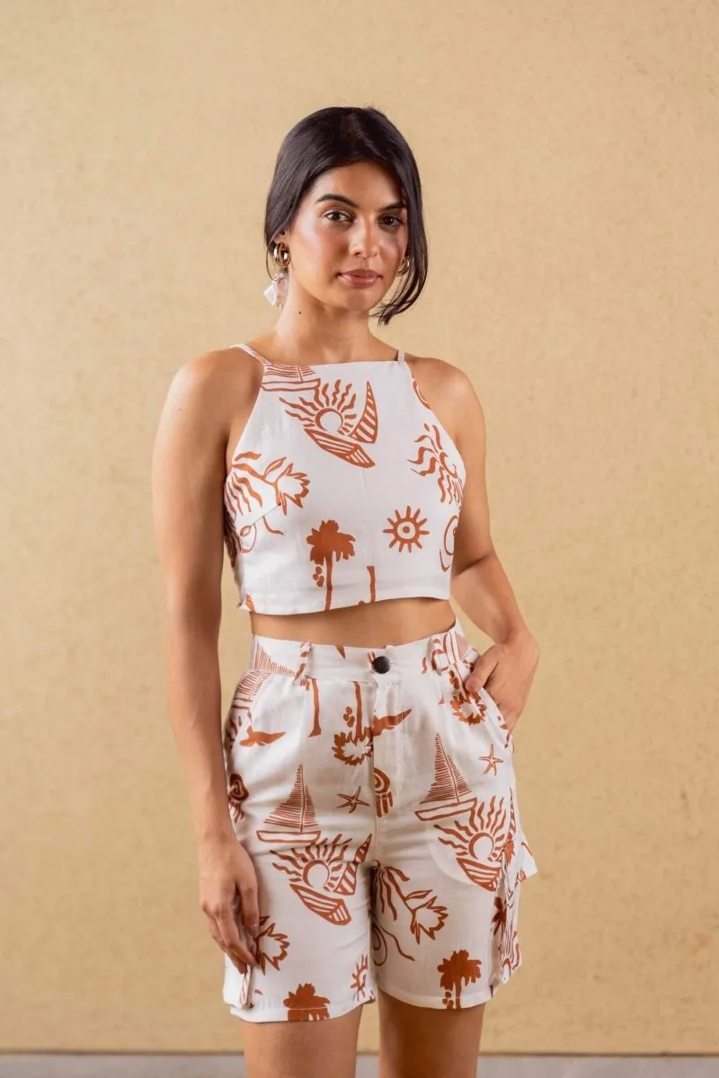 Mellow Top - Print - Hemp Tencel