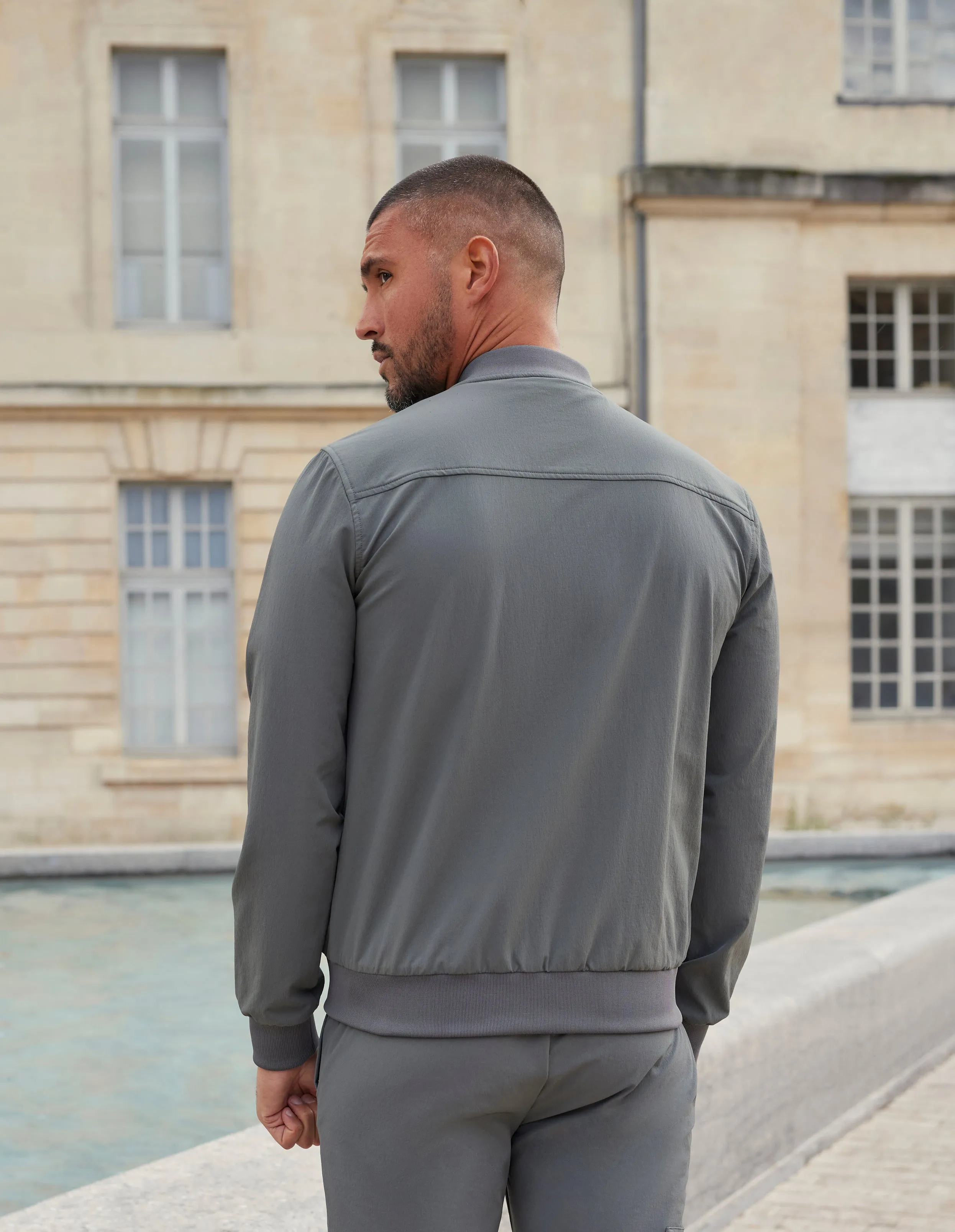 Men's Belier Slate Grey Traveller Bomber Jacket