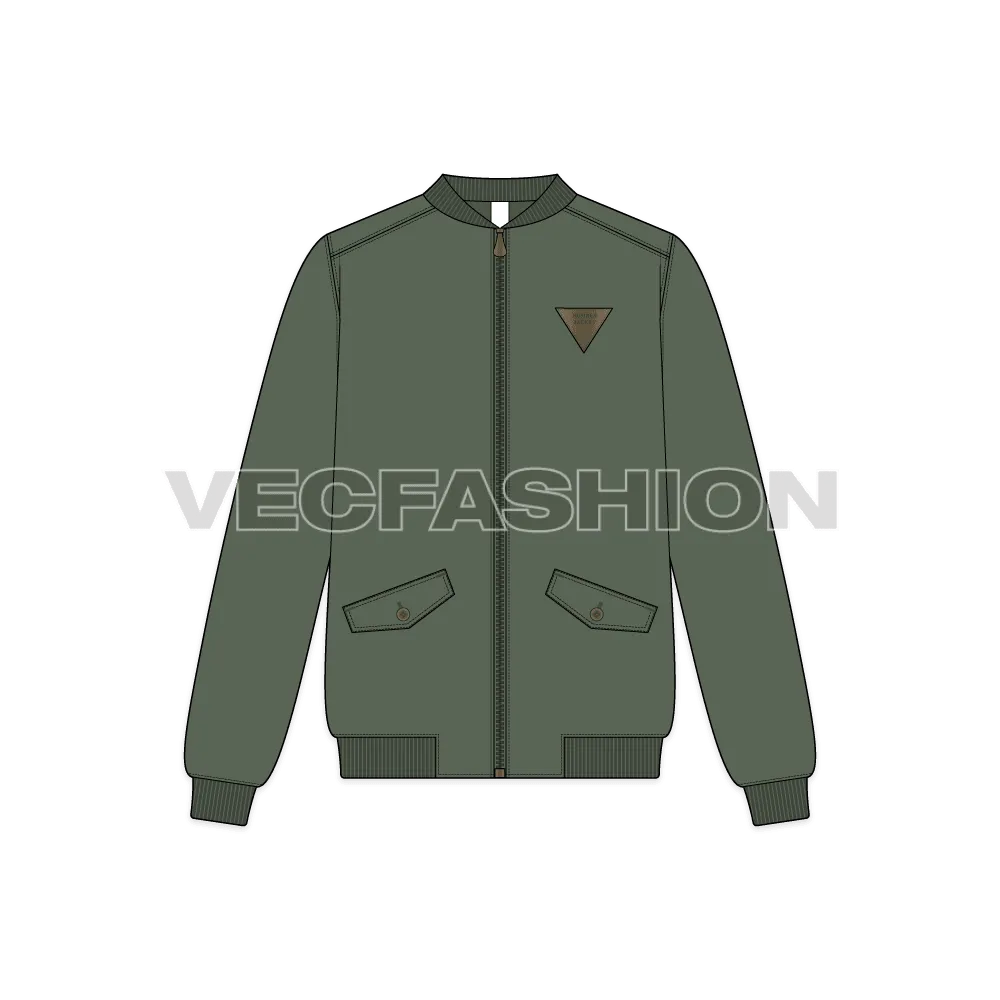 Mens Classic Vector Bomber Jacket