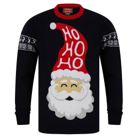 Mens Ho Ho Ho Santa Festive Christmas Jumper