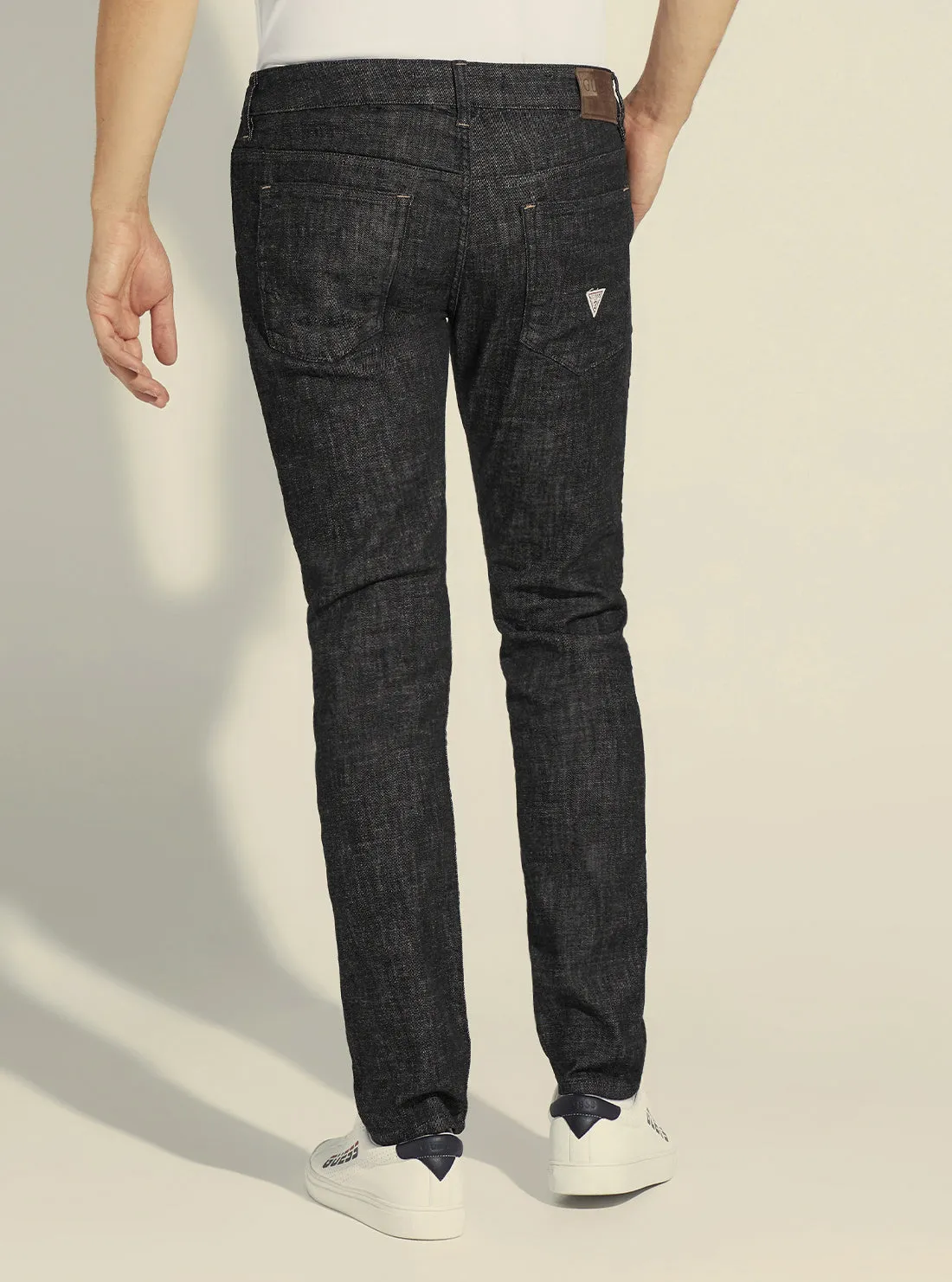 Mid-Rise Straight Leg Adam Denim Jeans In Blackway Wash