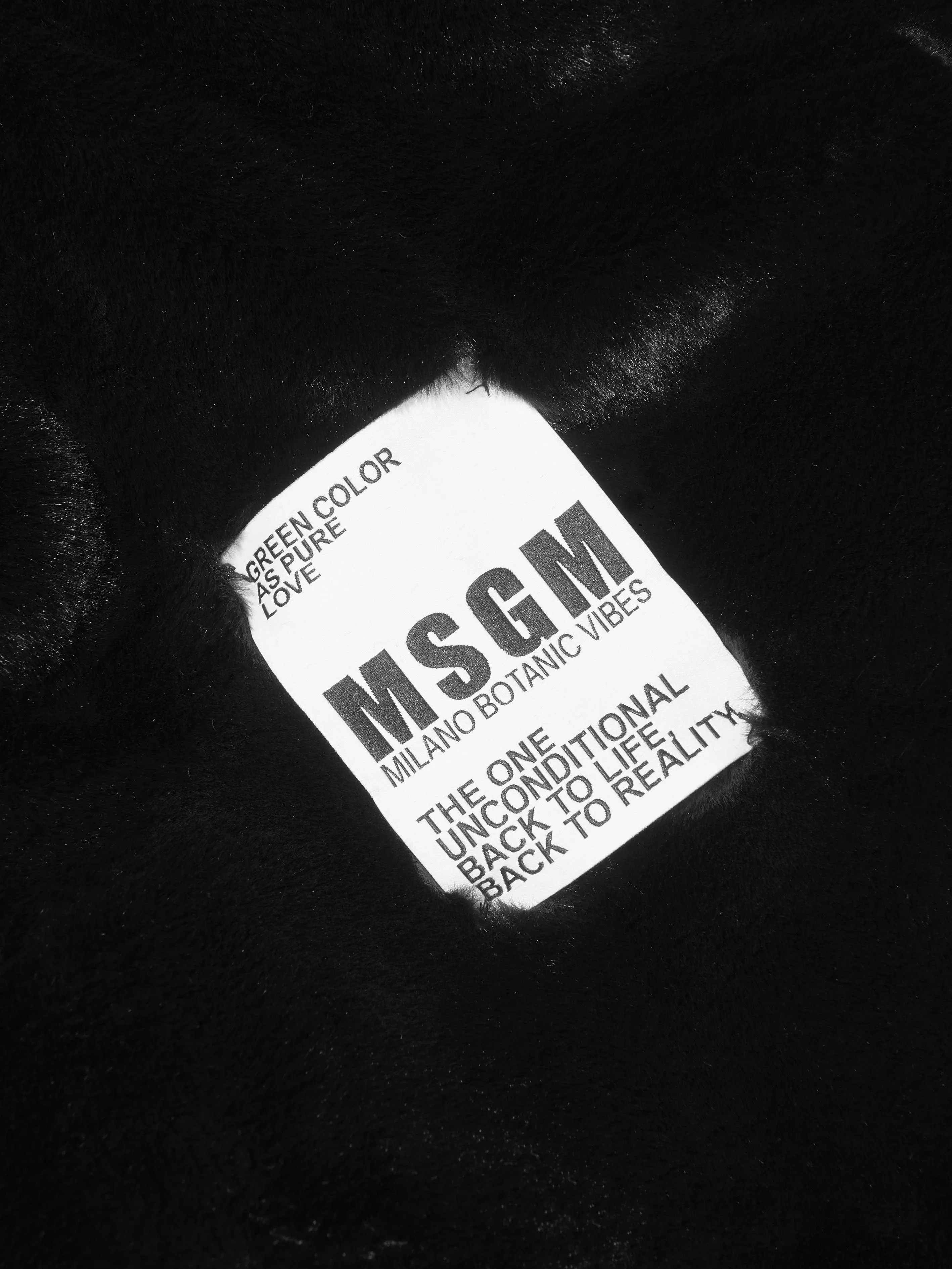 MSGM Girls Eco Fur Zip Up Jacket