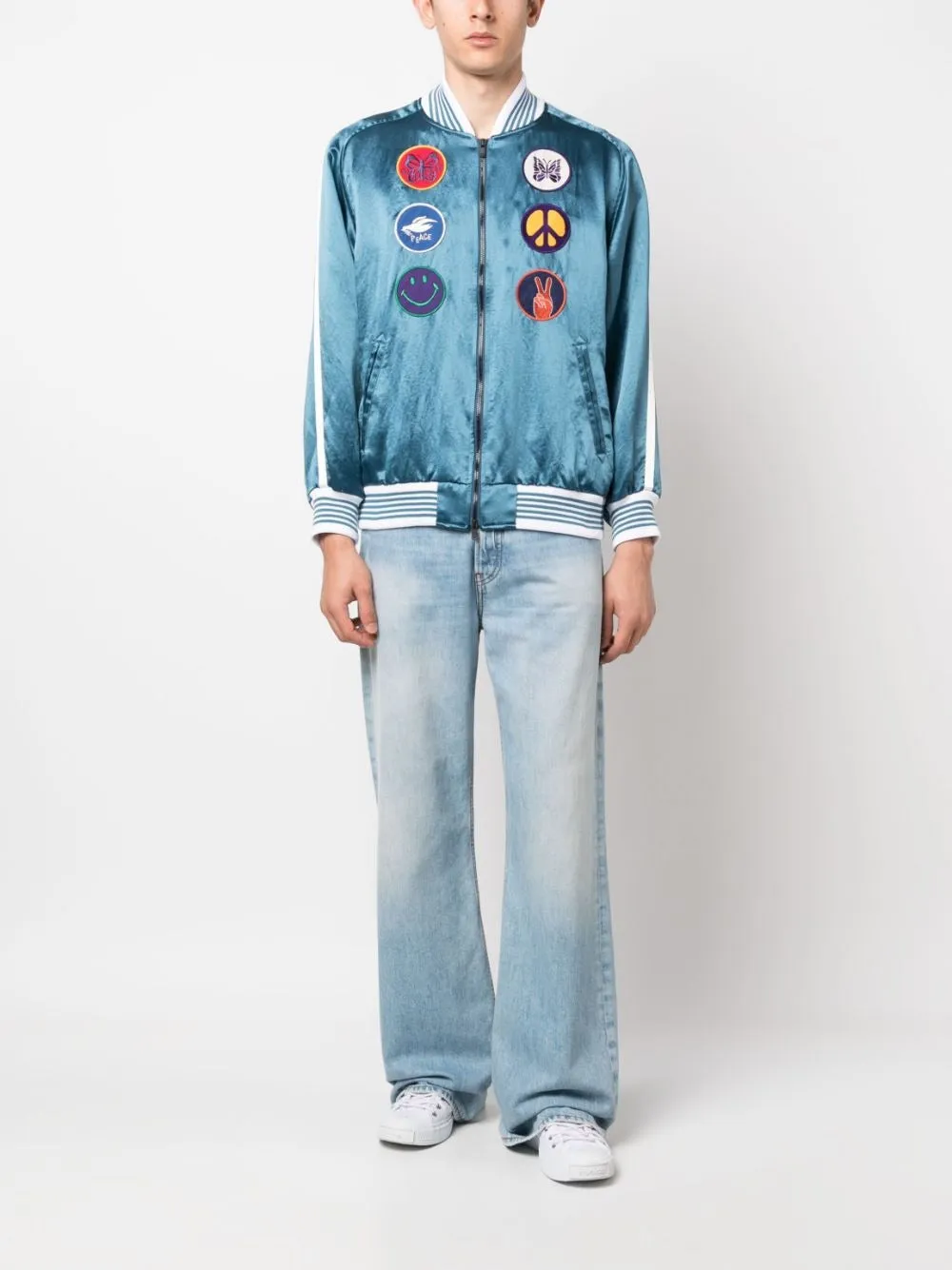 NEEDLES AWARD ACETATE SATEEN JACKET