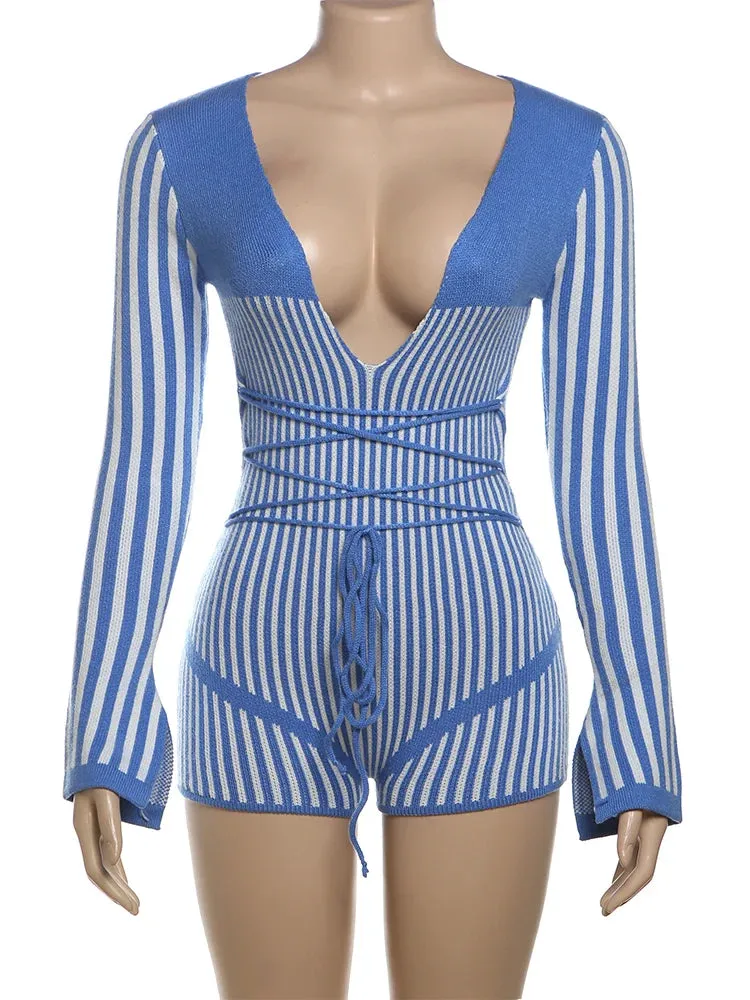 New Year Blues Romper