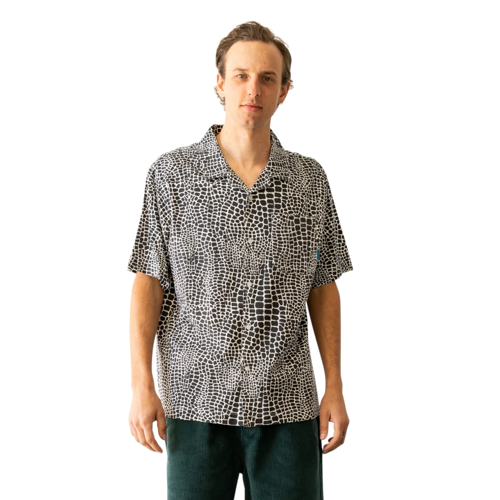 Nile Rayon Camp Shirt - Bone