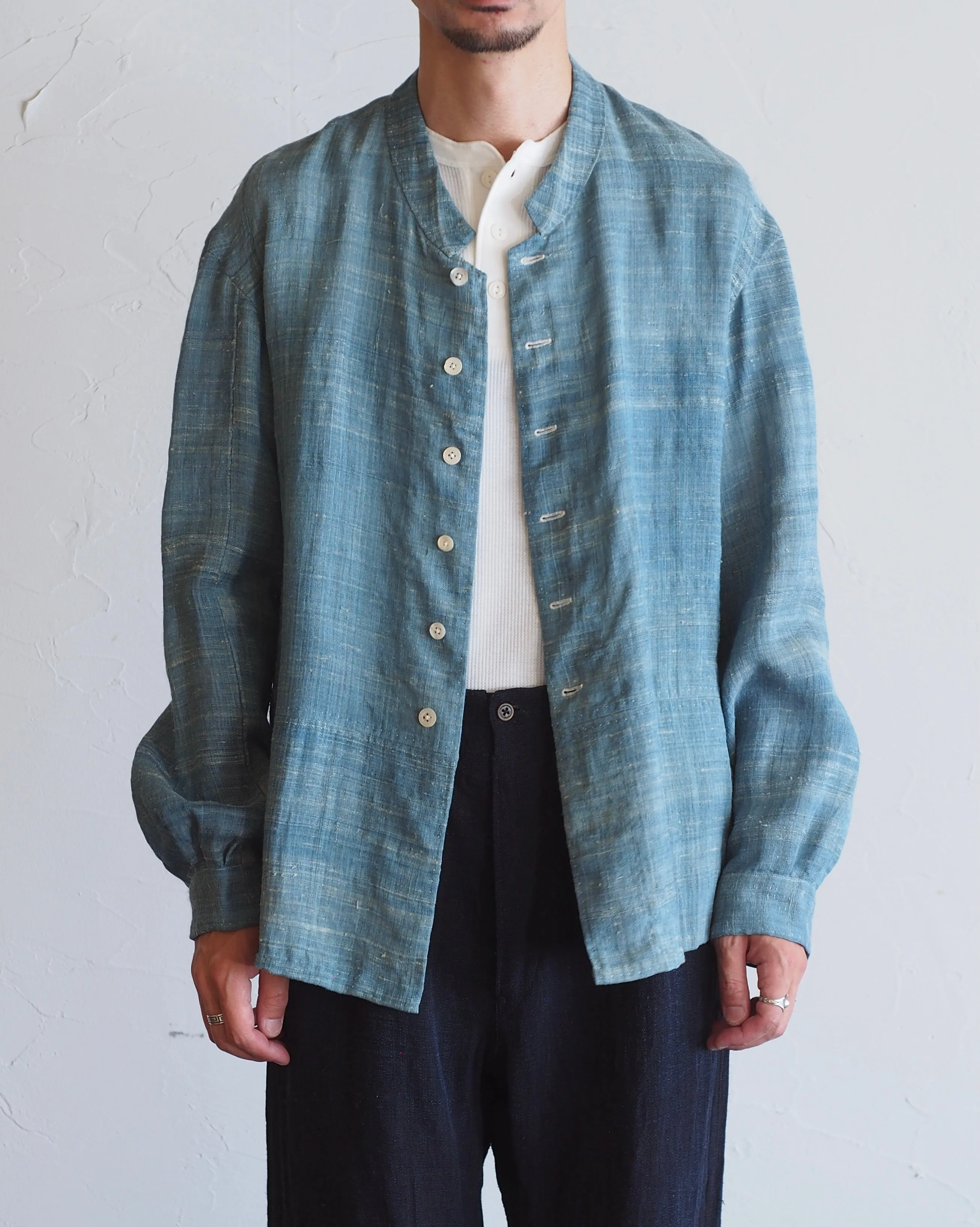 NORA JACKET~japan old hemp/silk fabric~