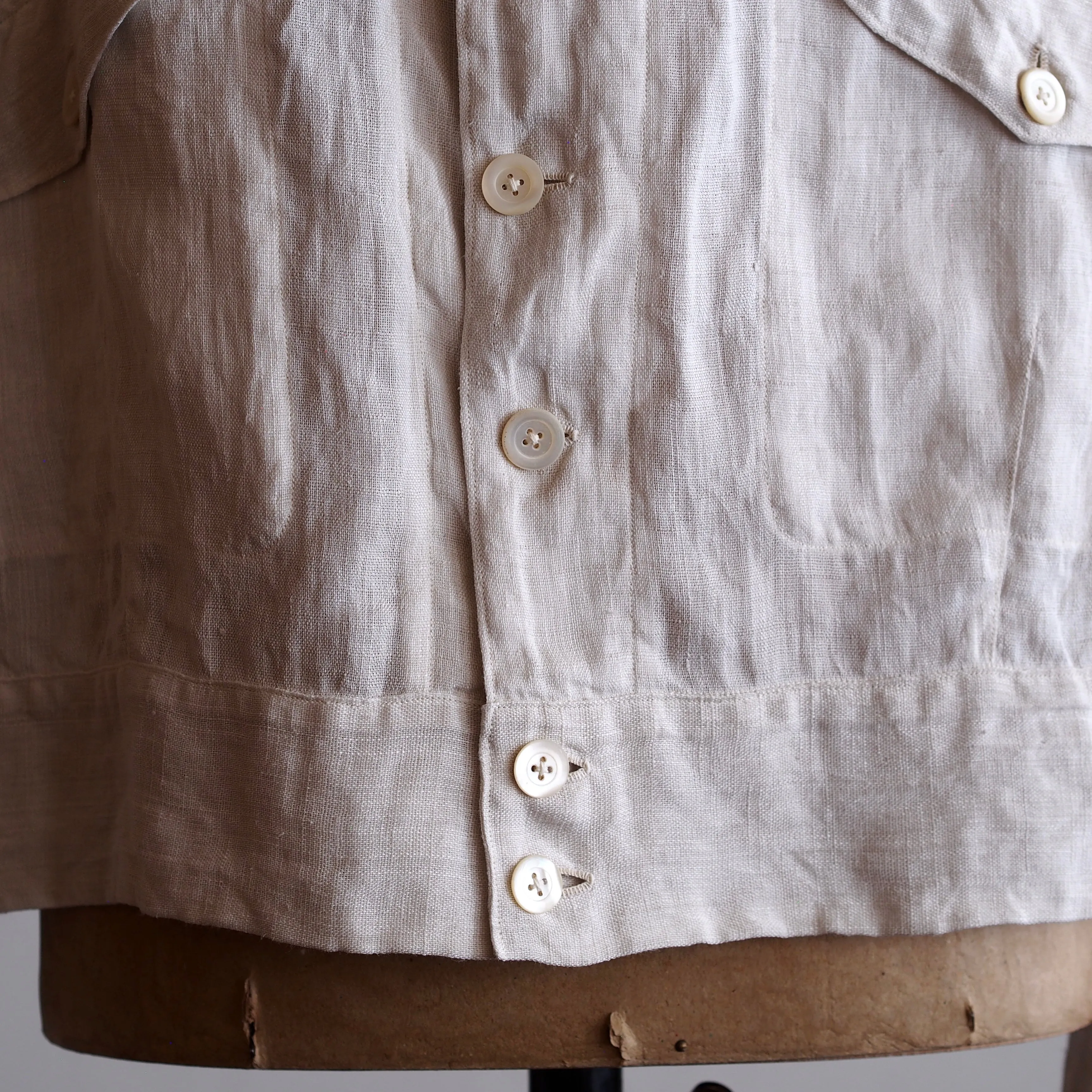 NORA SHORT JACKET~Japan old hemp fabric~