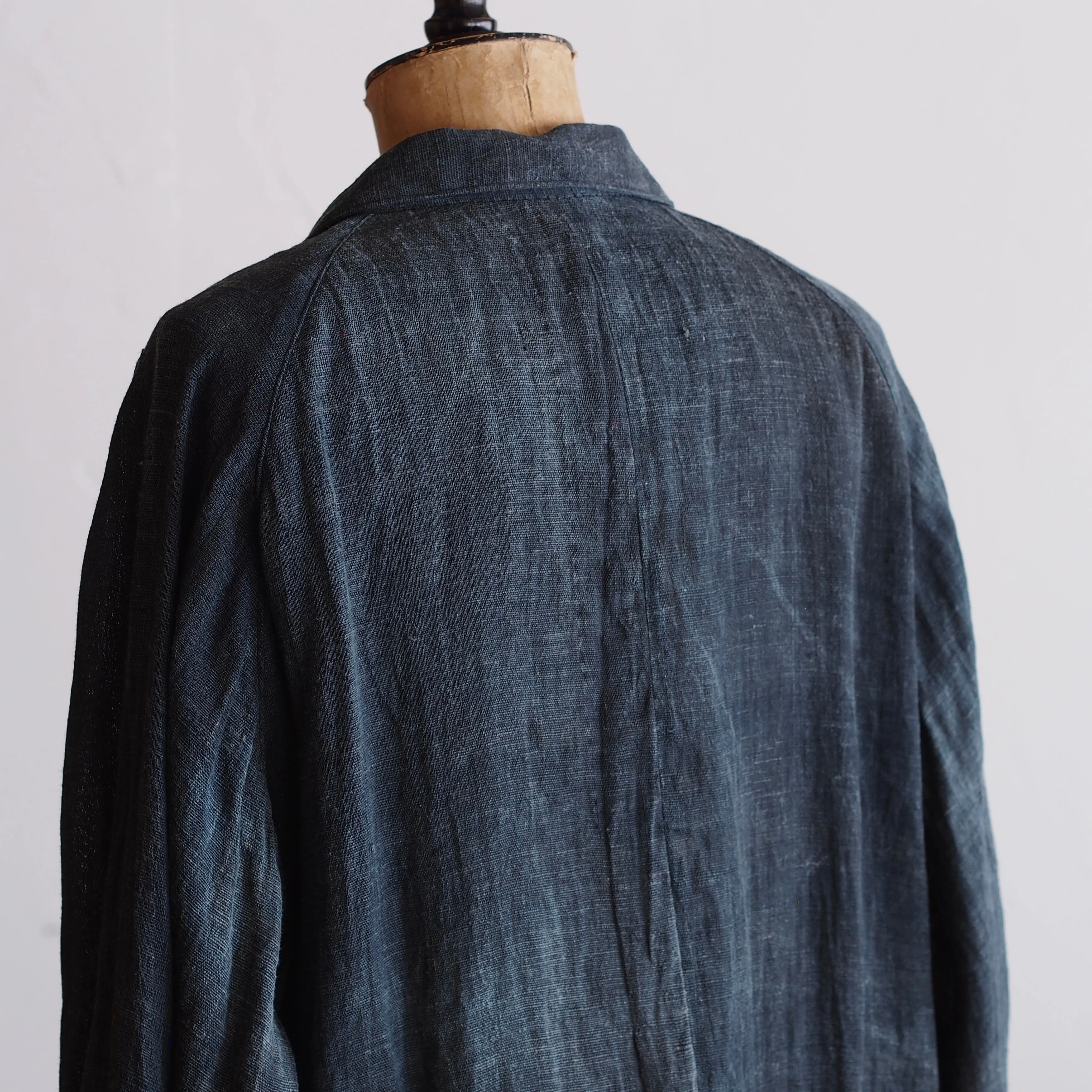 NORA SHORT JACKET~Japan old indigo hemp fabric~