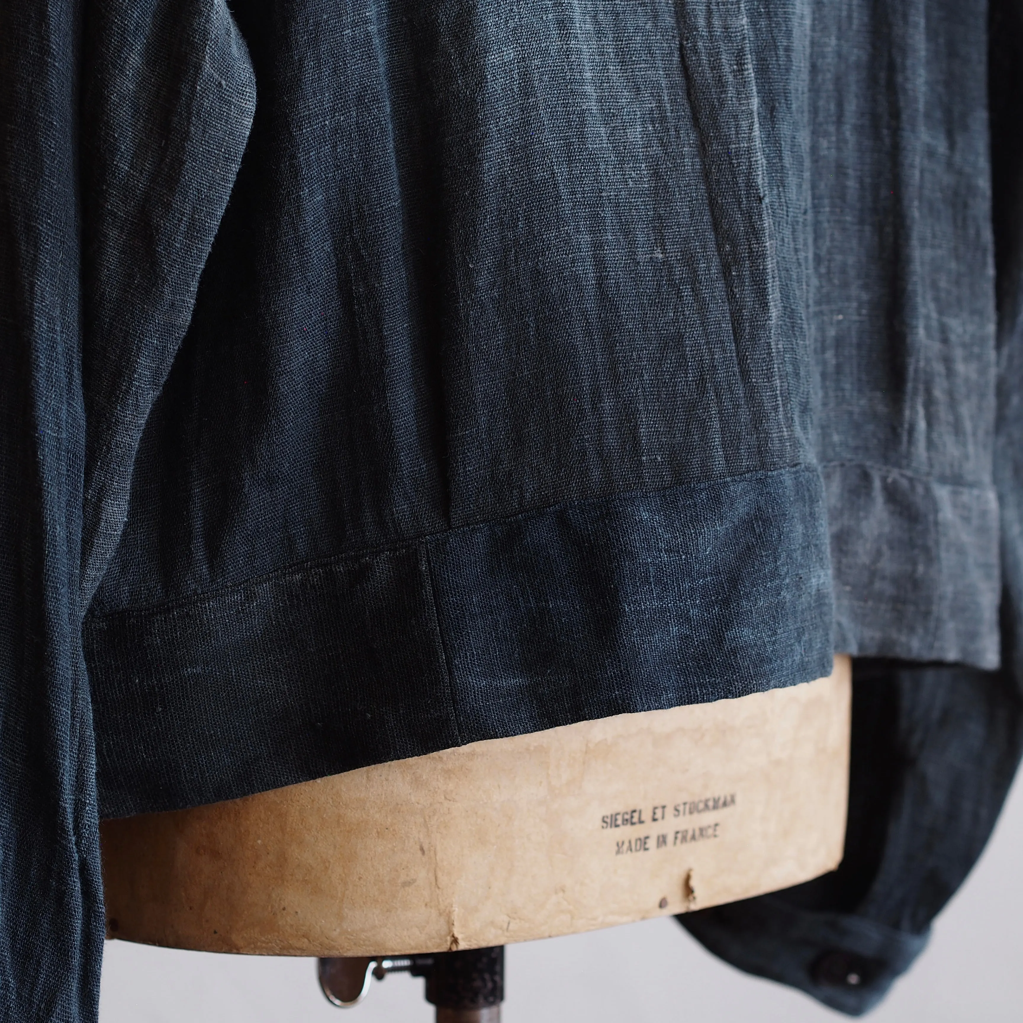 NORA SHORT JACKET~Japan old indigo hemp fabric~