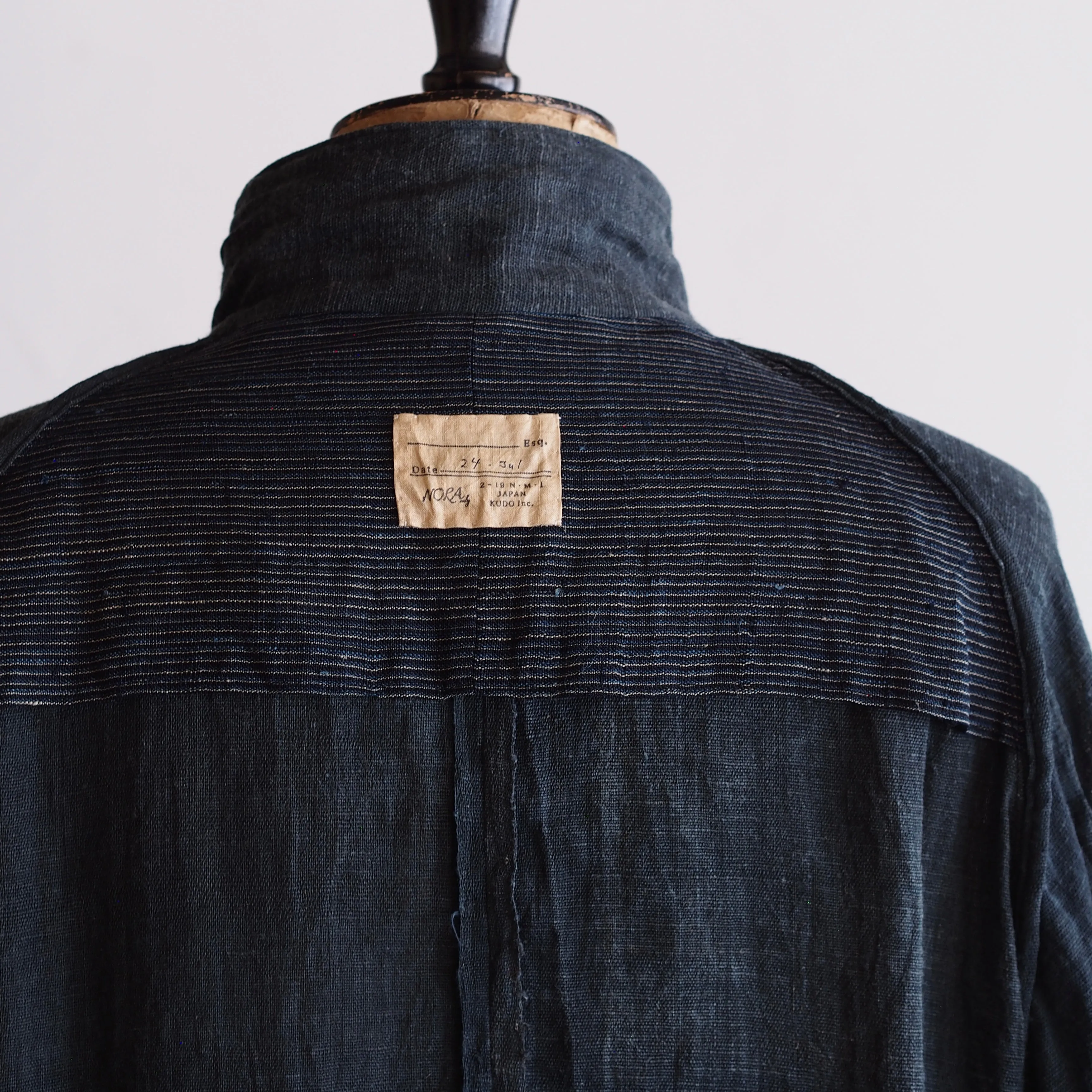 NORA SHORT JACKET~Japan old indigo hemp fabric~