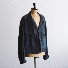 NORA SHORT JACKET~Japan old indigo hemp fabric~