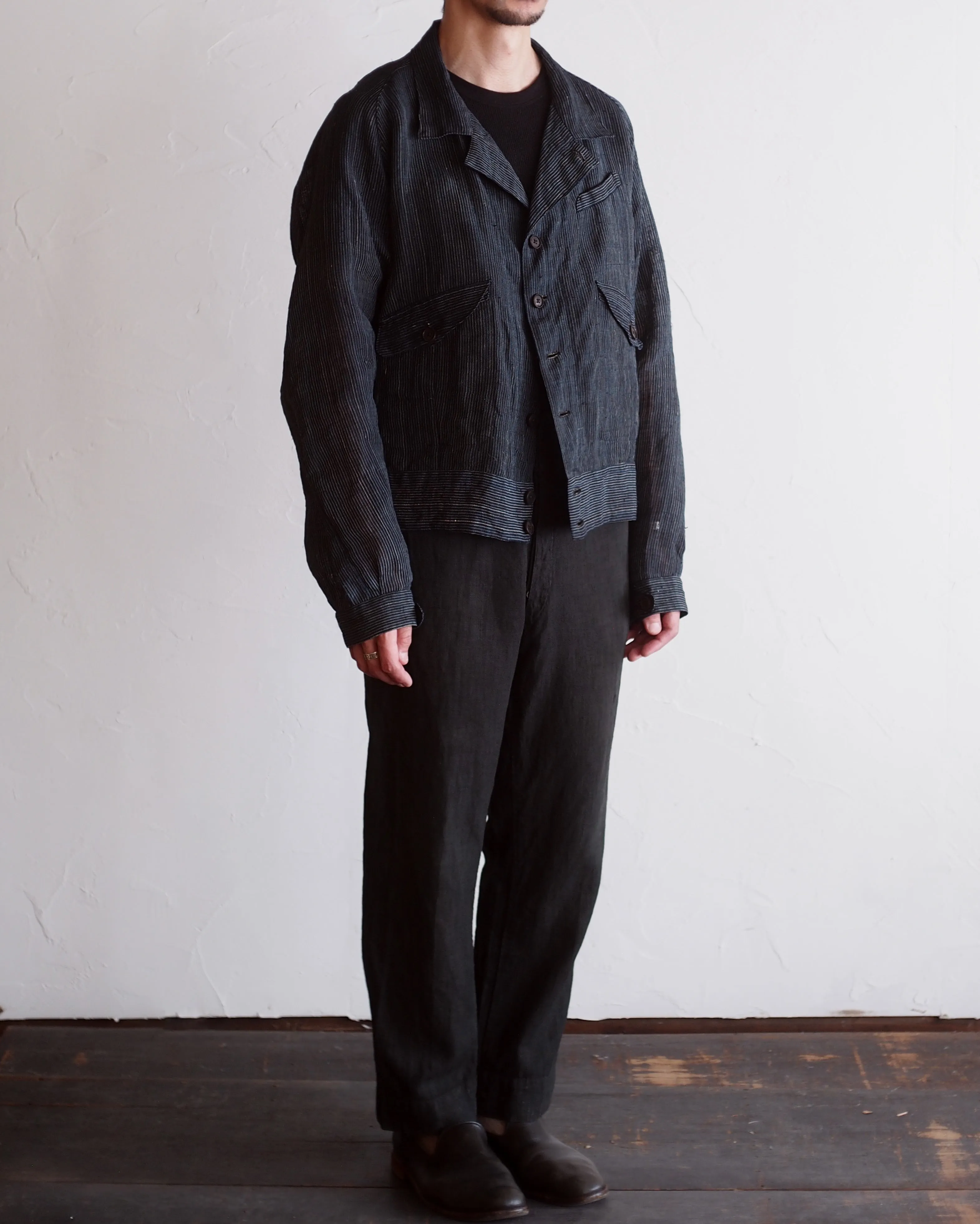 NORA SHORT JACKET~Japan old linen fabric~ ⓶