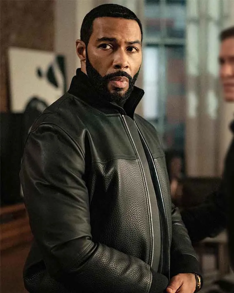 Omari Hardwick Black Leather Jacket