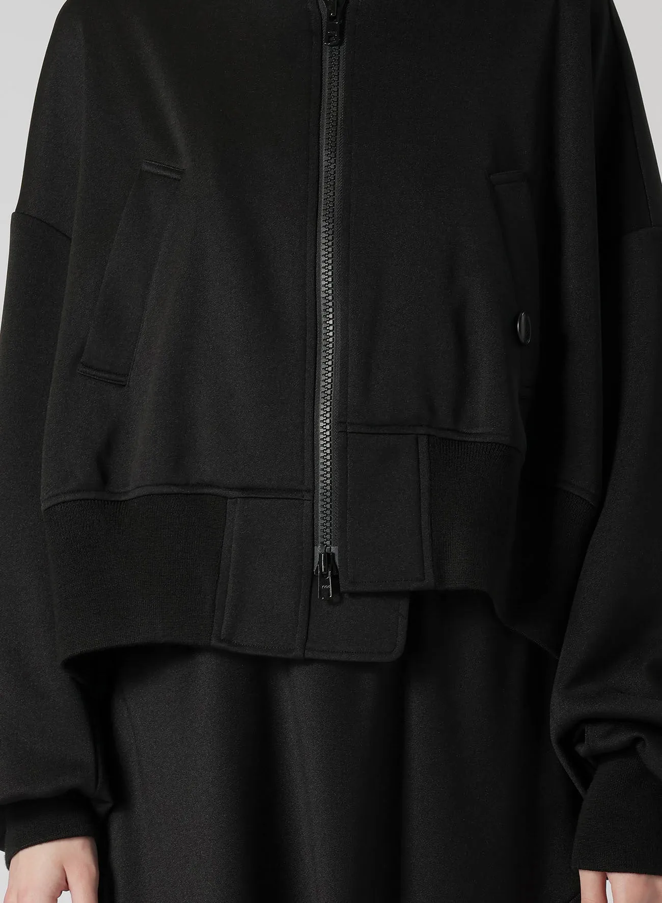 PE INTERLOCK A R-UNBALANCE BOMBER JACKET