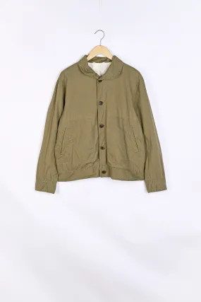 PETER BLOUSON -WAXY - KHAKI - OLIVE GREEN