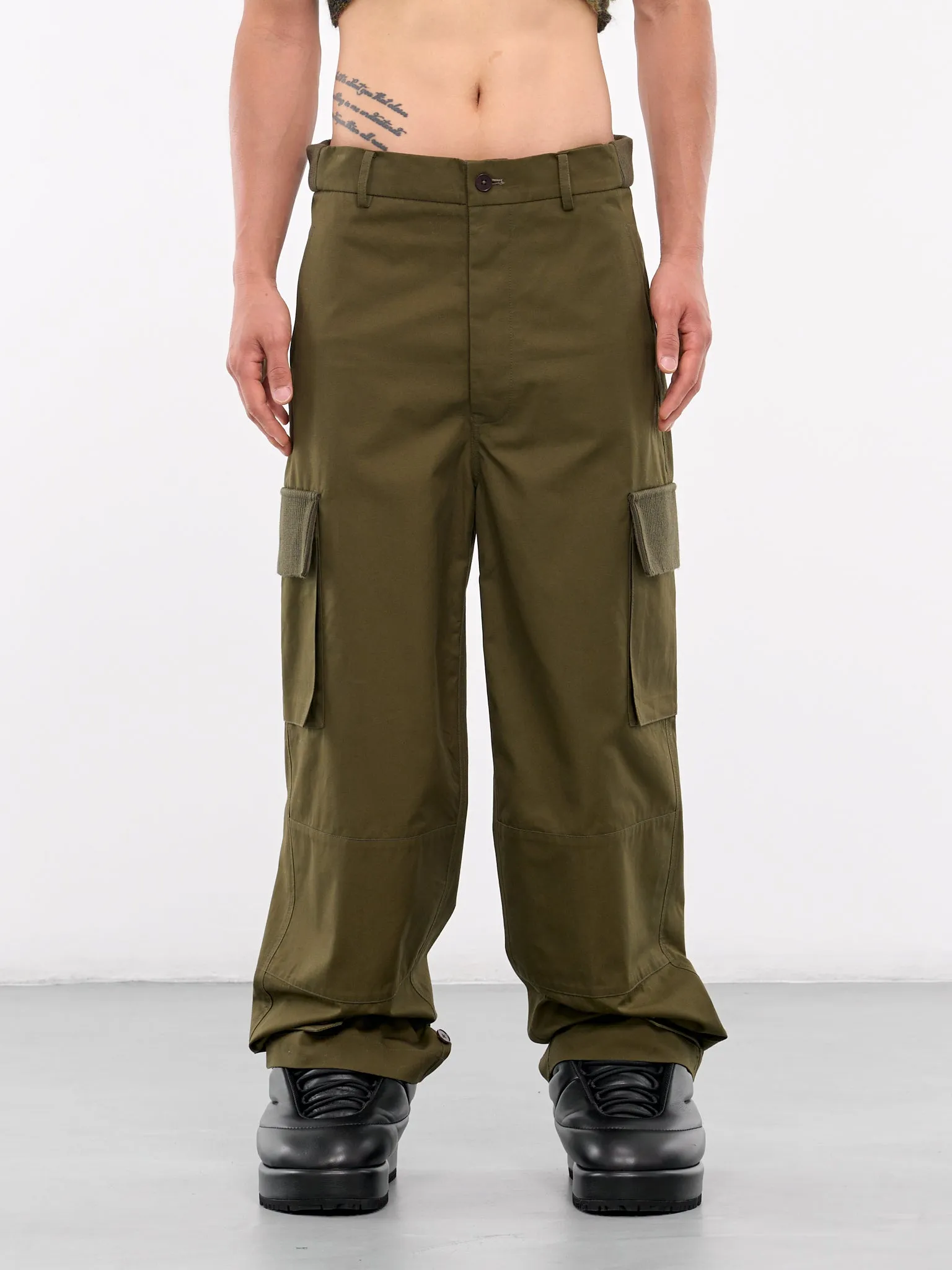 Pistol Fly Cargo Trousers (240025-KHAKI)