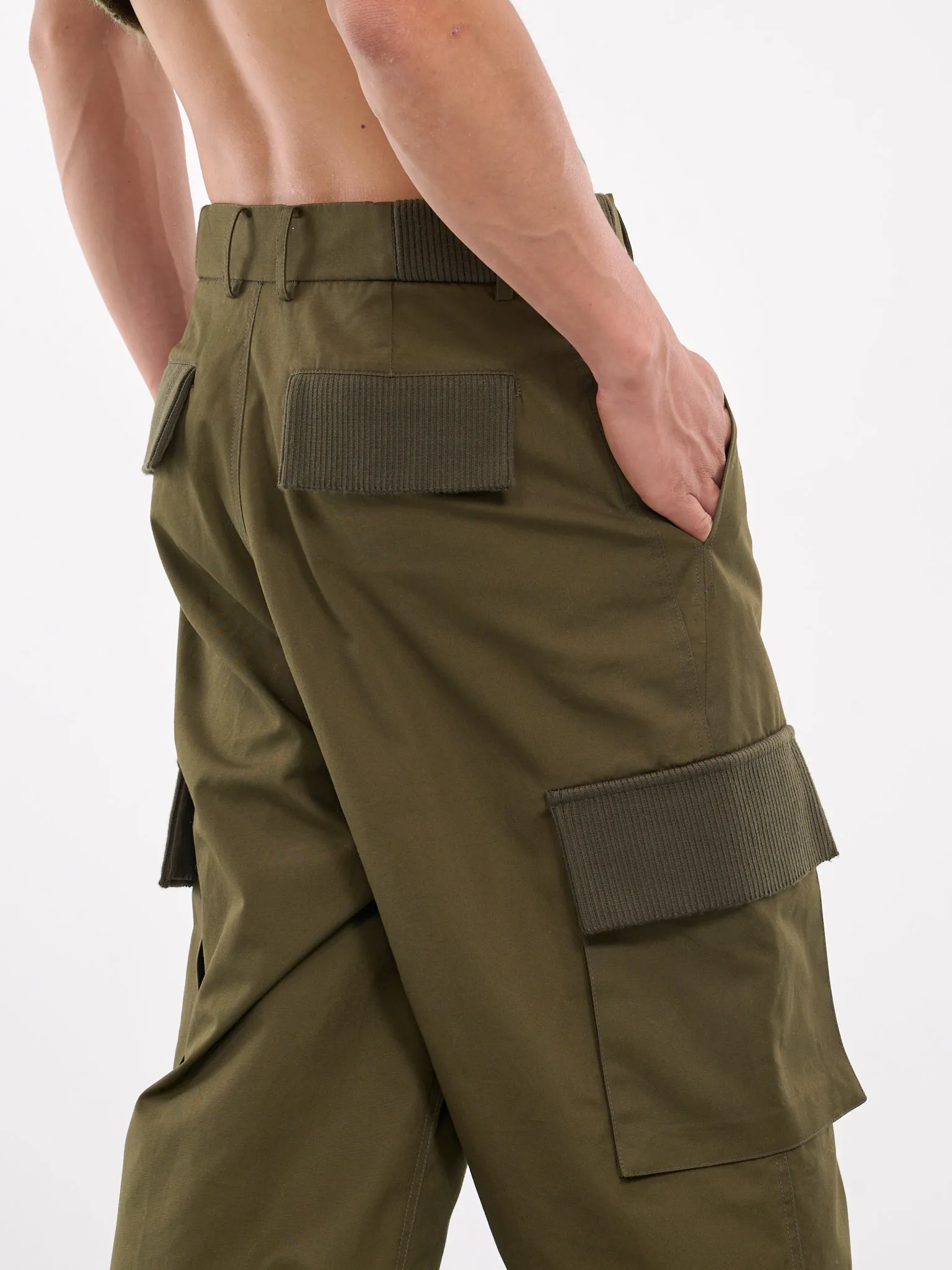 Pistol Fly Cargo Trousers (240025-KHAKI)