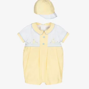 PRETTY ORIGINALS - Bunny Romper & Hairband - Blue