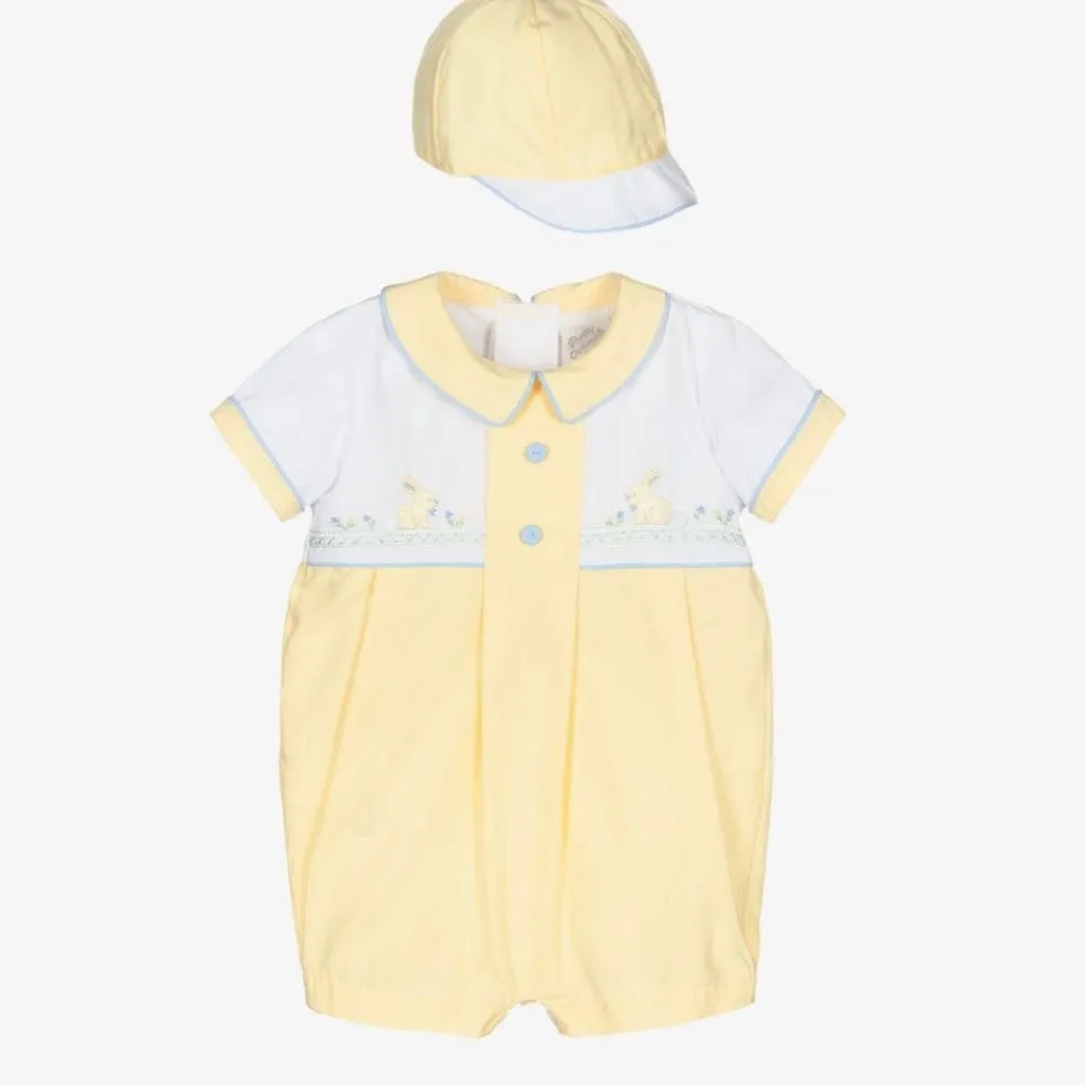 PRETTY ORIGINALS - Bunny Romper & Hairband - Blue