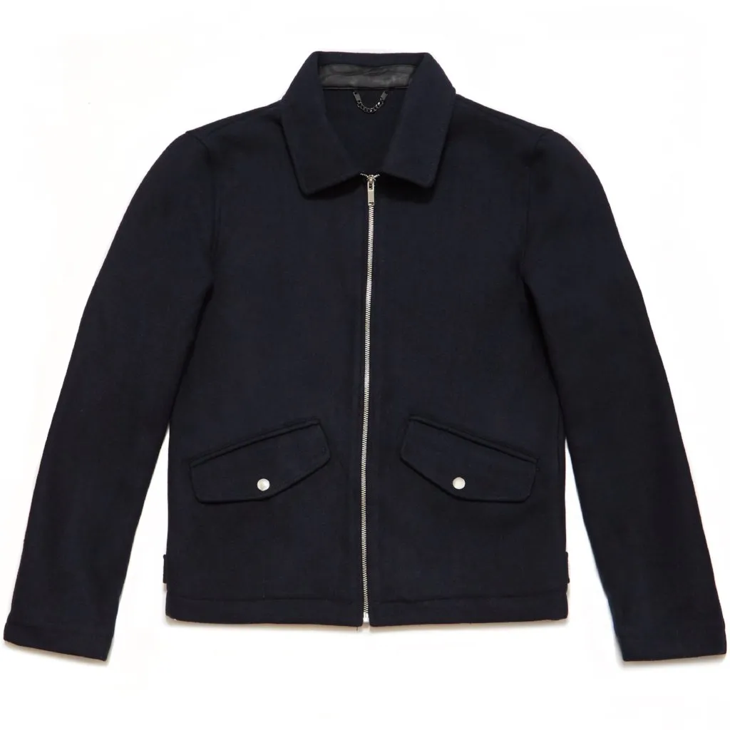 Primland Wool Blend Jacket in Navy