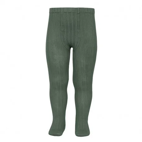 Ribbed Tights Green