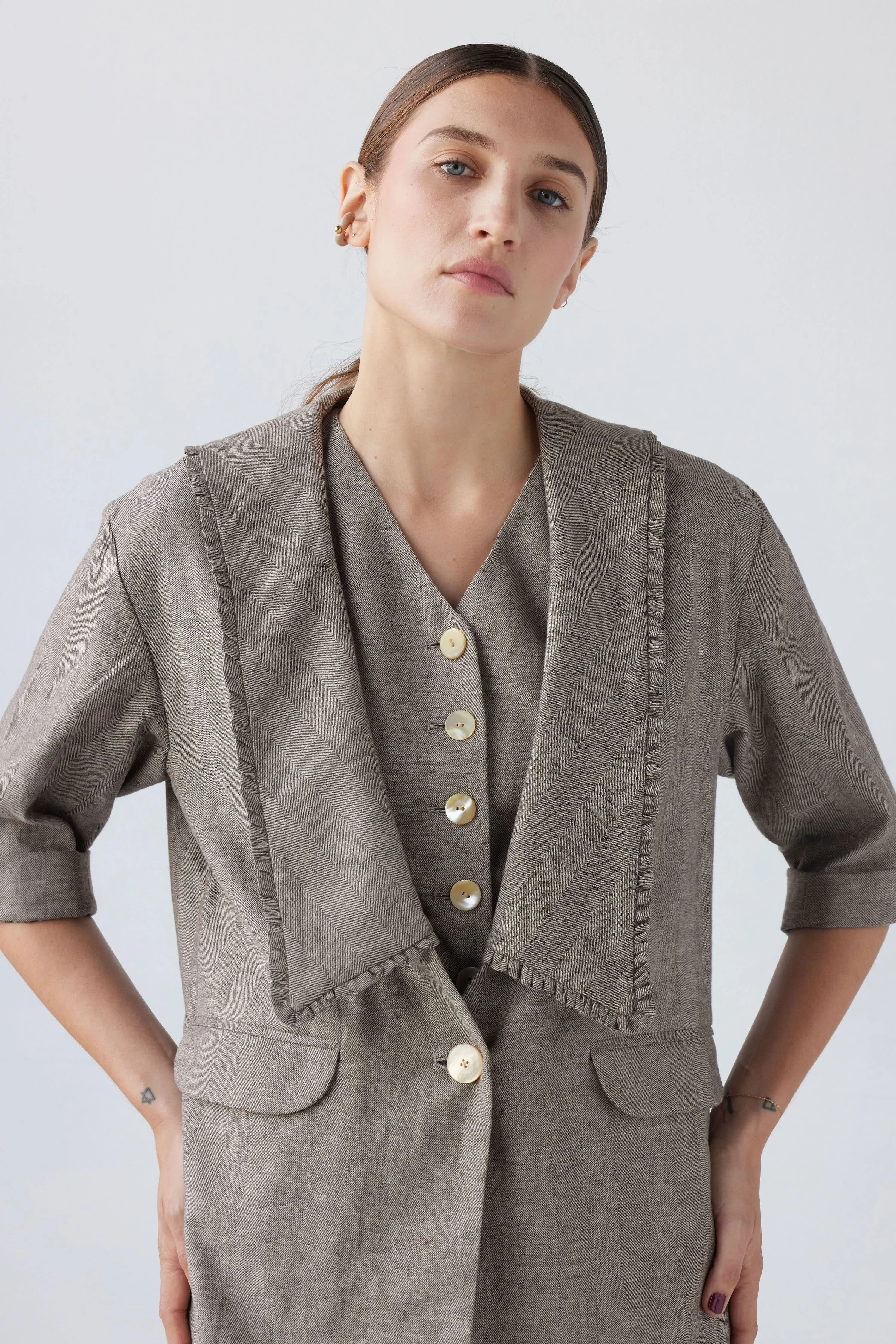 SAMPLE SS24 - Sandra Jacket in Soft Suiting