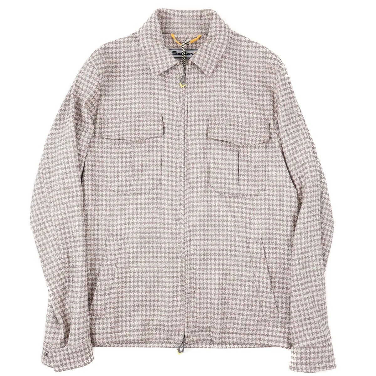 Sartorio Woven Wool-Silk-Linen Jacket