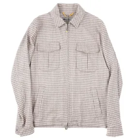 Sartorio Woven Wool-Silk-Linen Jacket