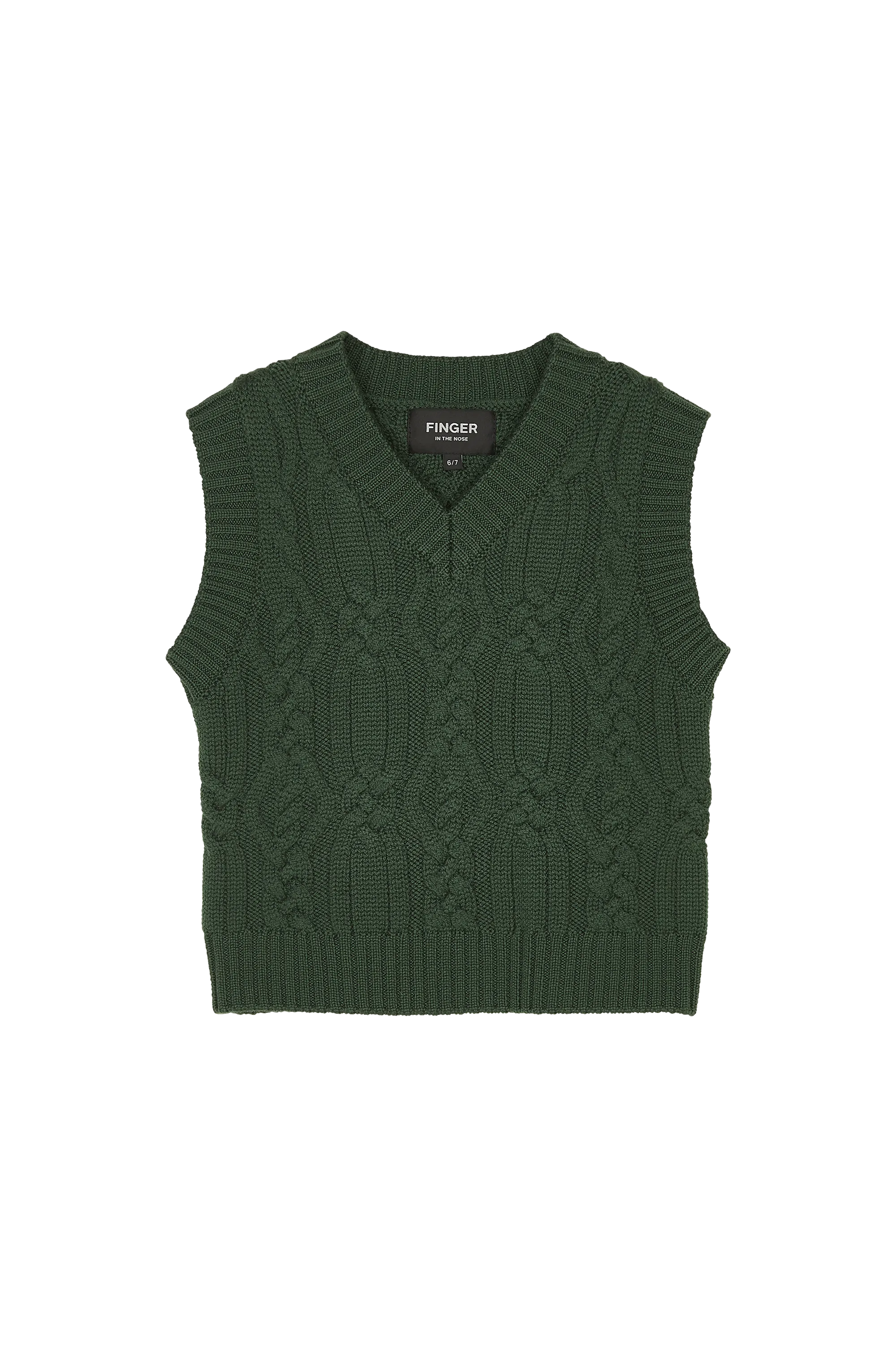 SINGLE New Khaki - V-Neck Sleeveless Jumper