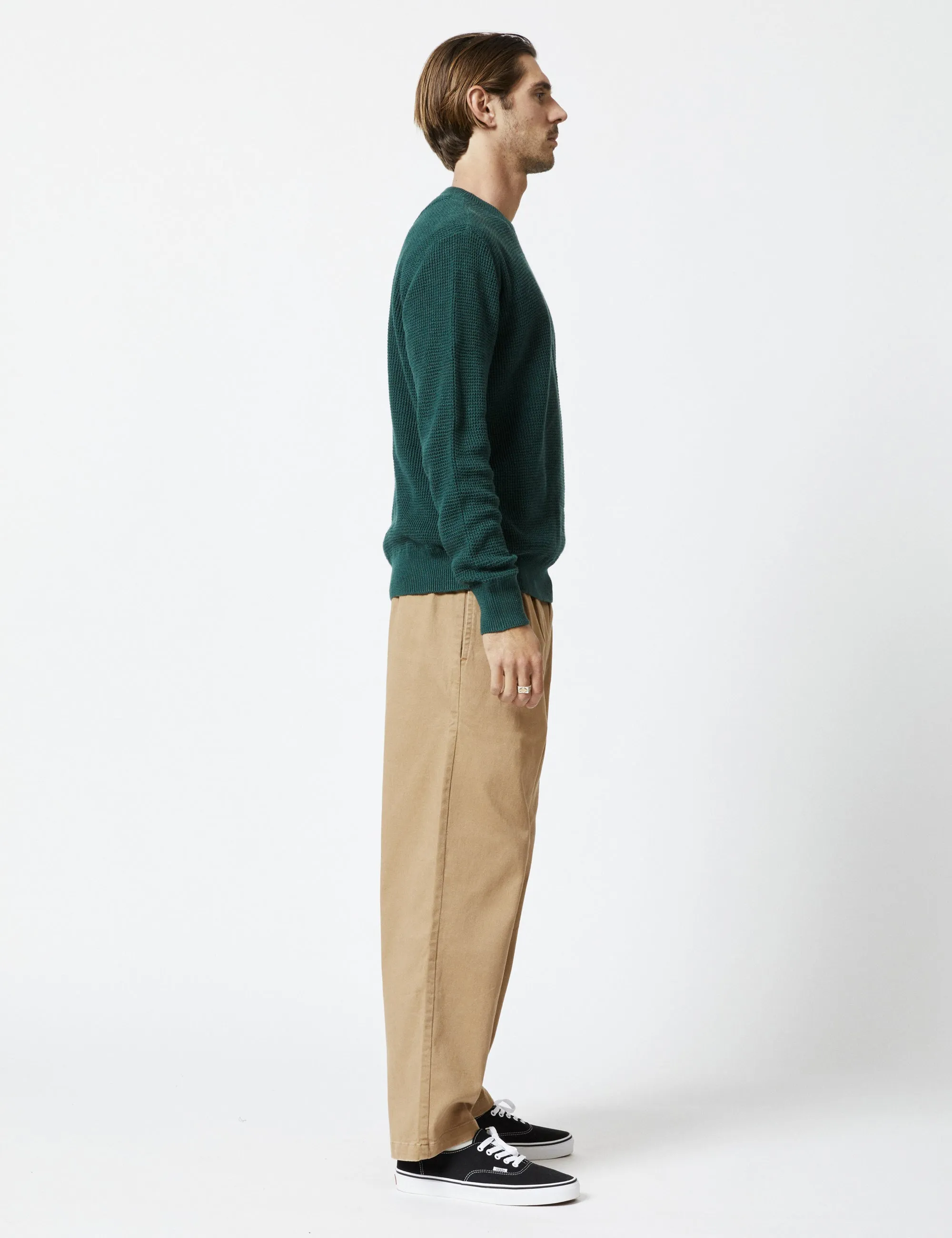 Sorrento Hemp Knit - Bottle Green