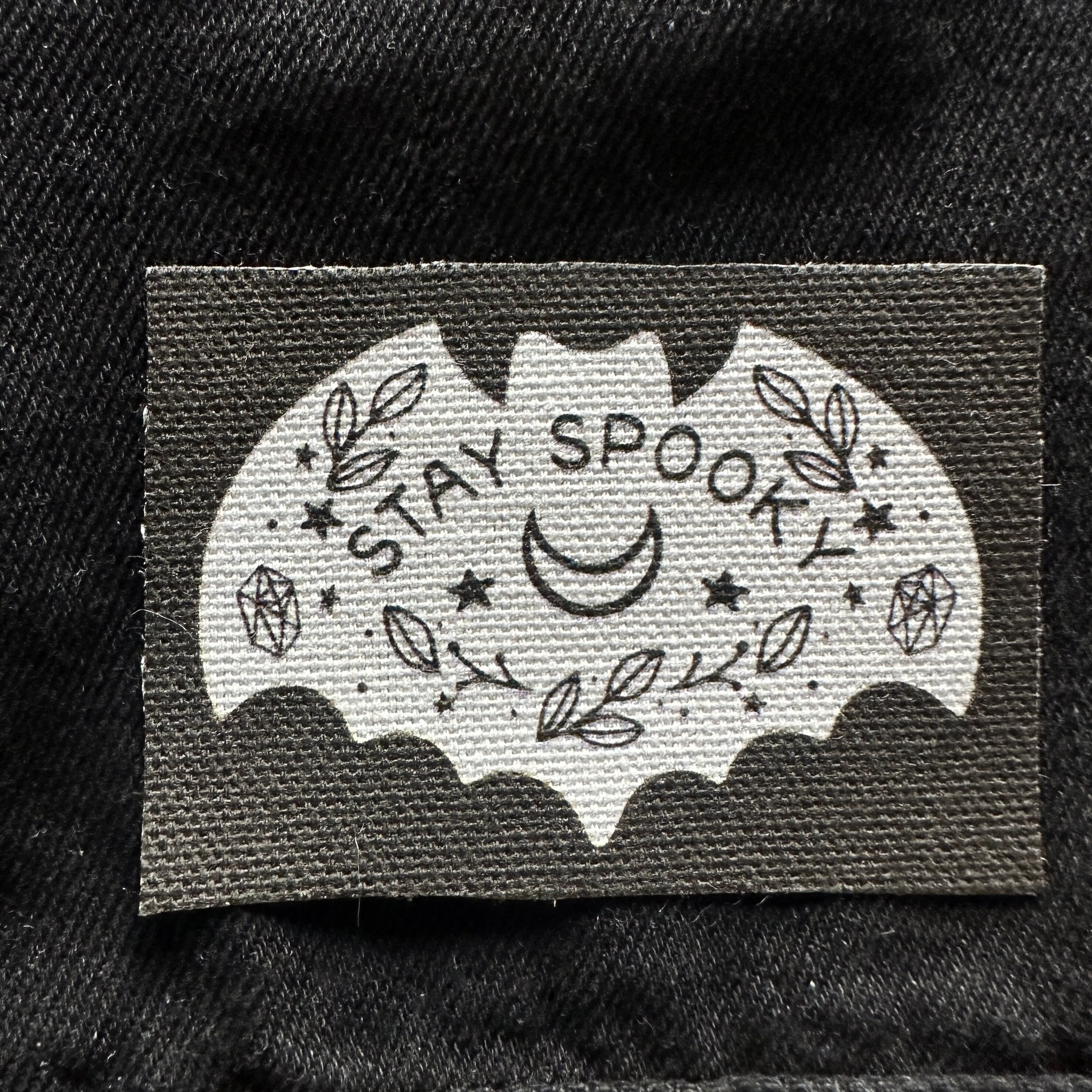 Stay Spooky Bat Fabric Patch