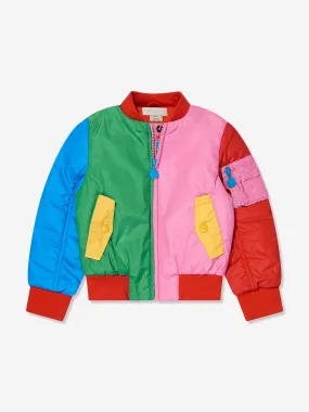 Stella McCartney Girls Colourblock Bomber Jacket in Multicolour