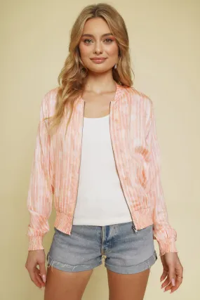 Stripe Bomber Jacket