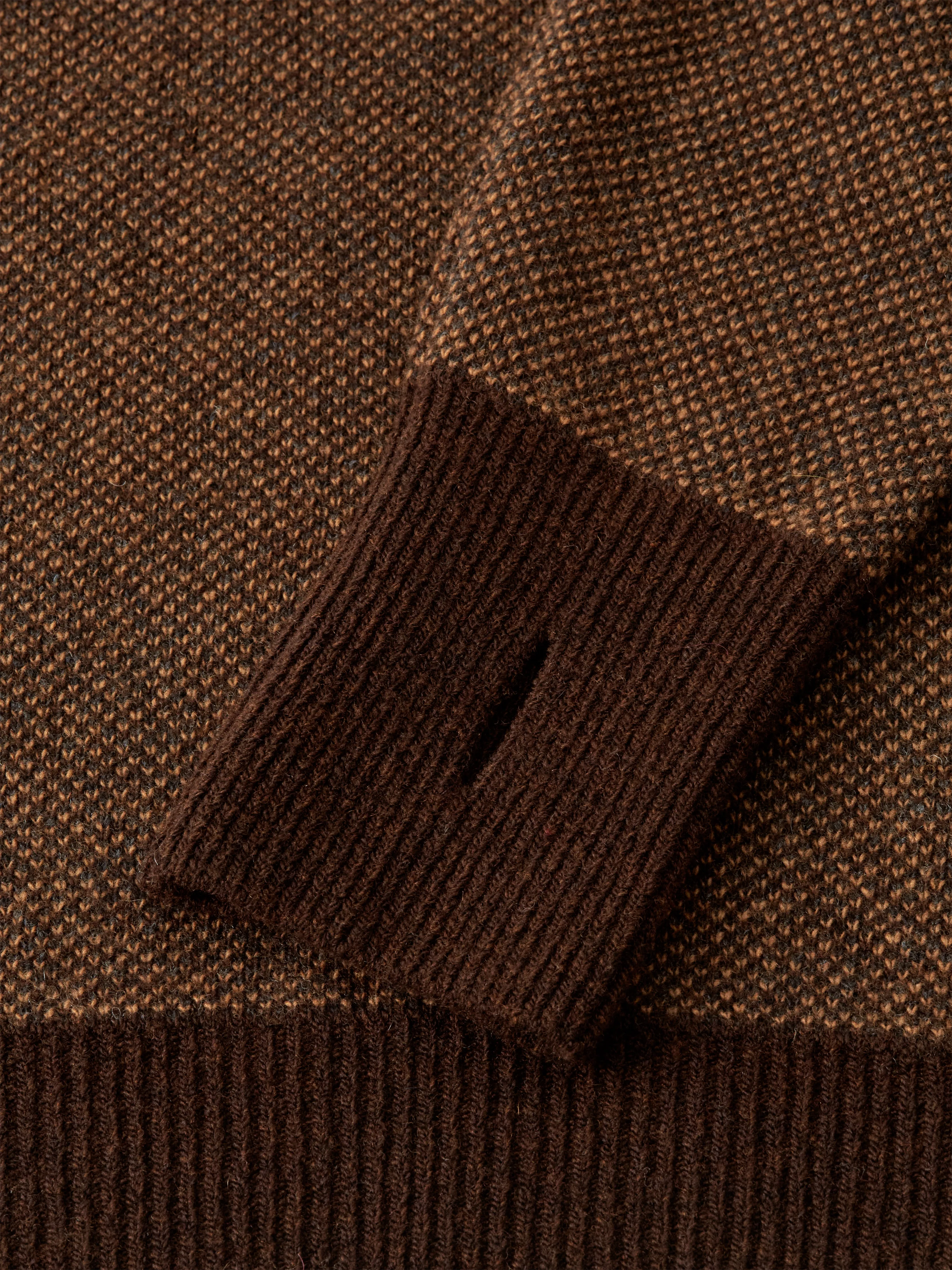 Talbot Roll Neck Jumper Keaton Brown