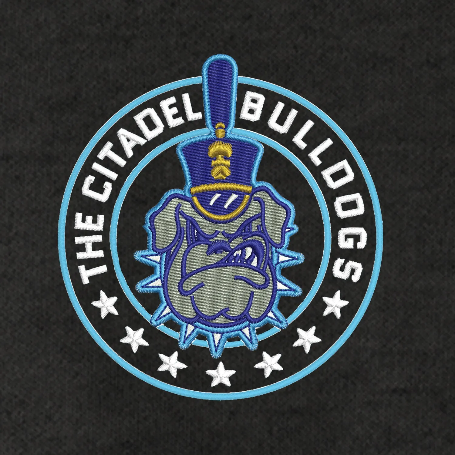 The Citadel Bulldogs and Stars Ladies Lightweight French Terry Bomber