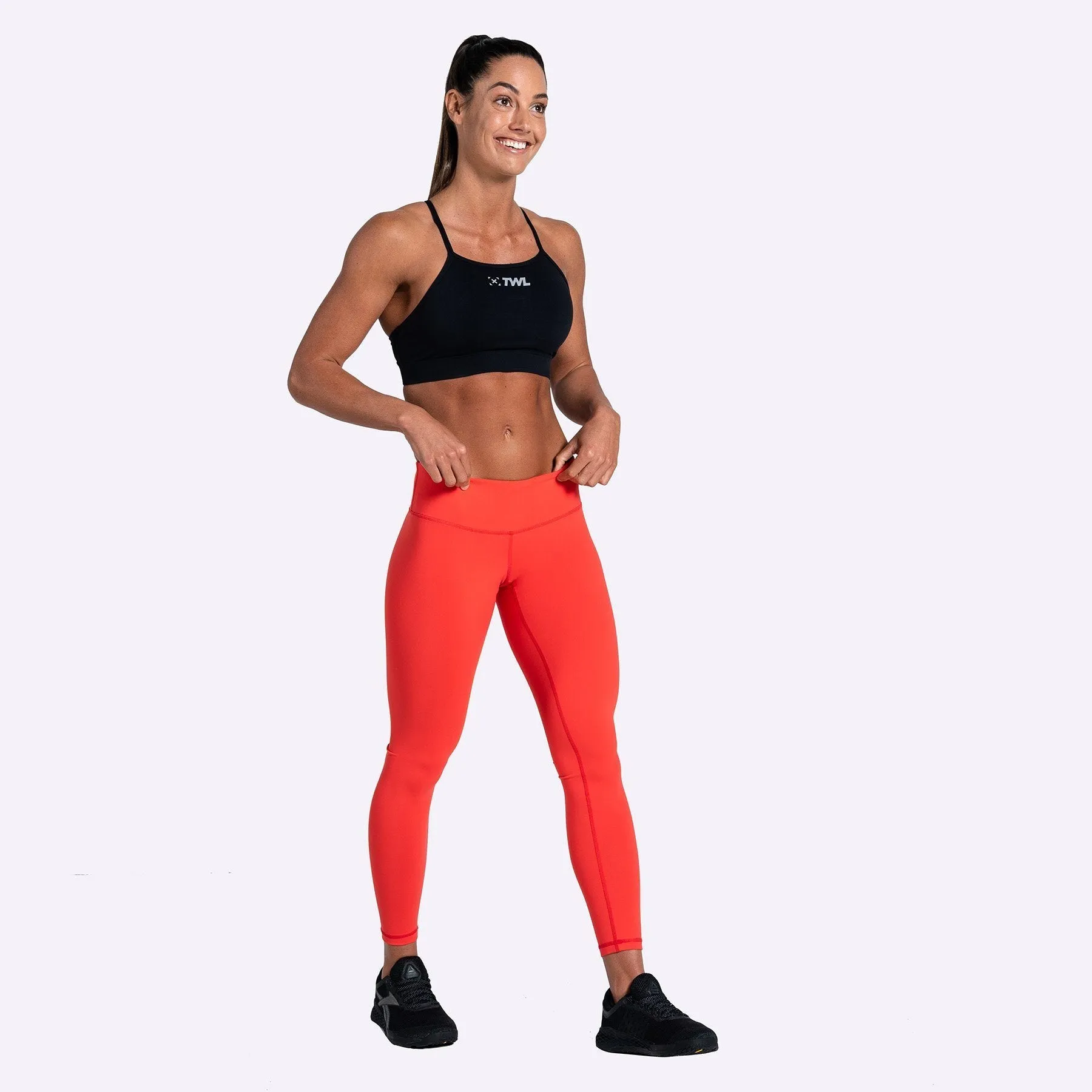 The WOD Life - Women's Balance Tights - Poppy Red