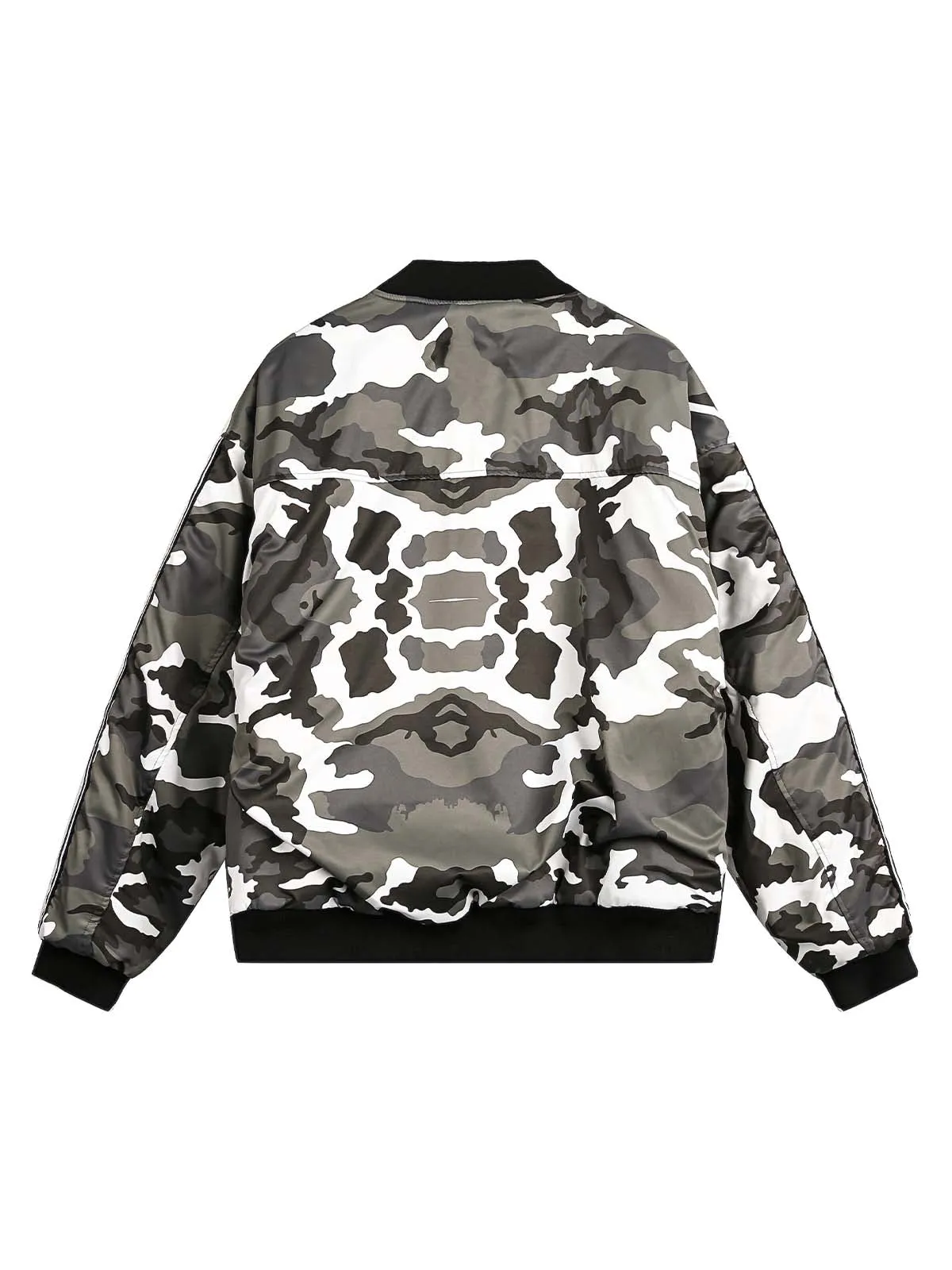 Thesupermade Camouflage Patch Bomber Jacket