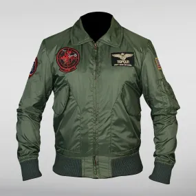 Top Gun Maverick Green Bomber Parachute Jacket