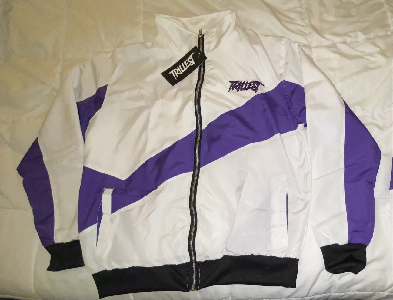 Trillest Purple/White/Black Windbreaker Jacket