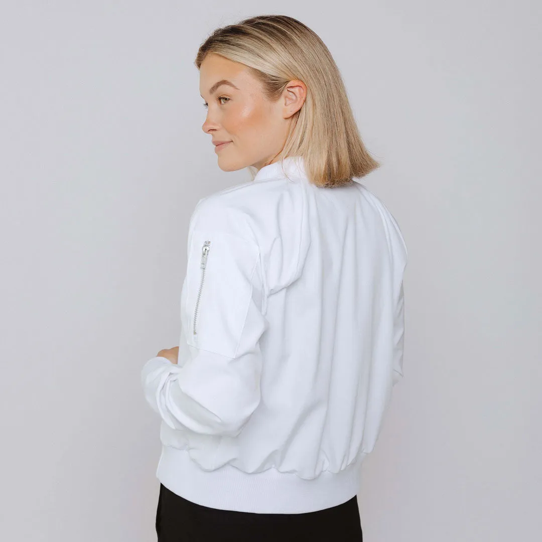 Utah Bomber Jacket, White