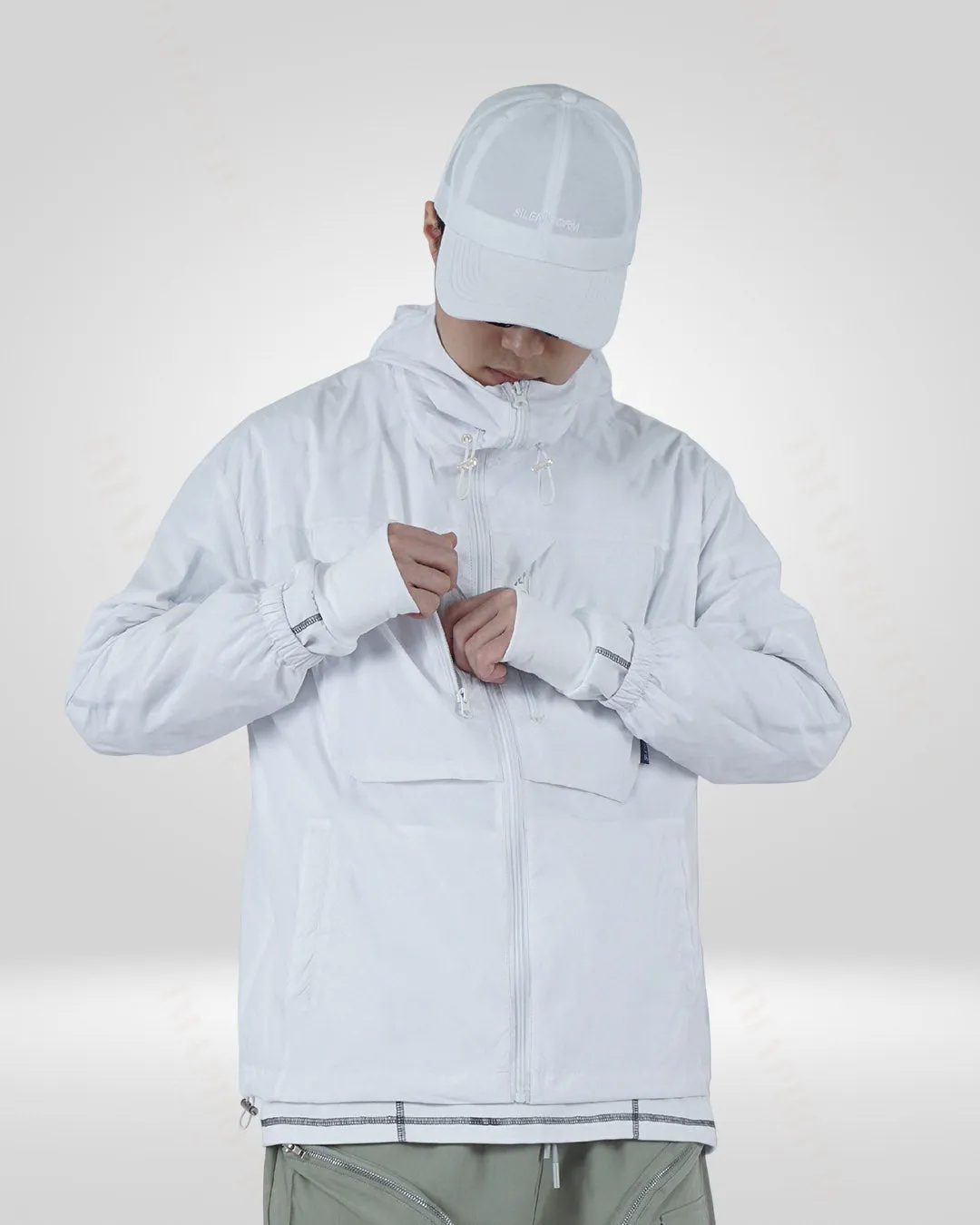 White Sun Protective Jacket - Lightweight UV Protection Gear for All