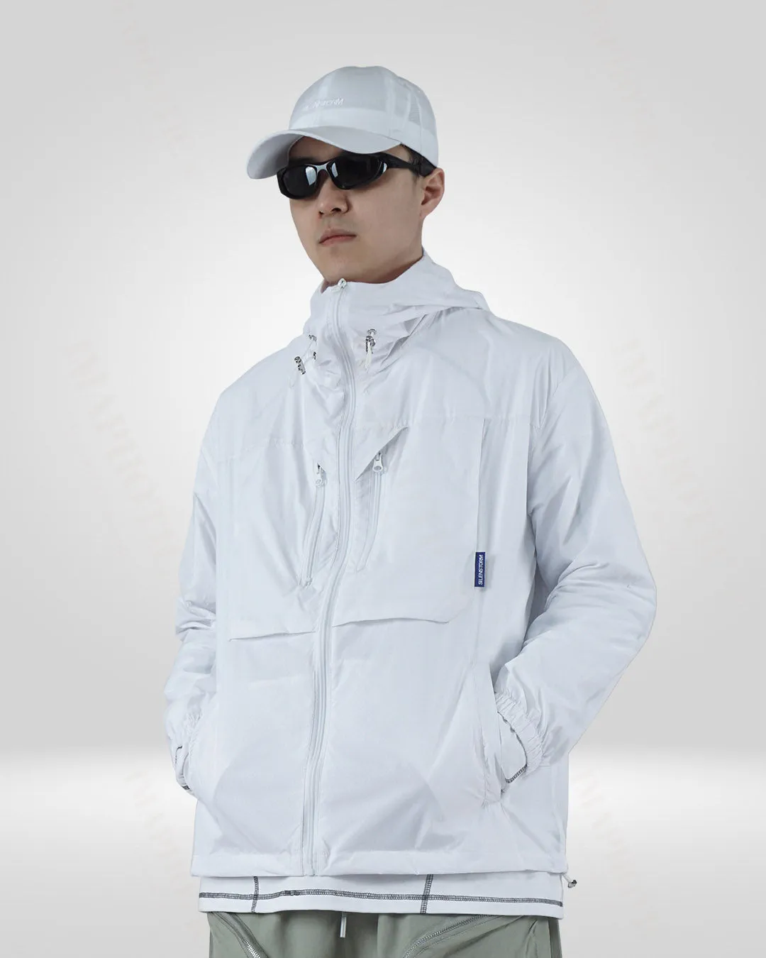 White Sun Protective Jacket - Lightweight UV Protection Gear for All