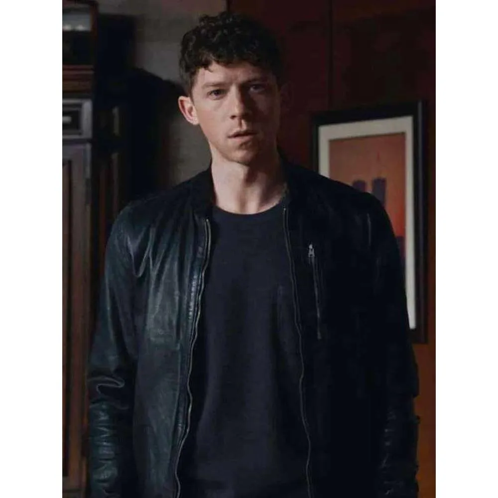 Will Hochman Blue Bloods Black Bomber Leather Jacket